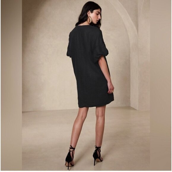 NWT Banana Republic Women's Botanica Embroidered Linen Mini Dress - XS - Picture 3 of 12